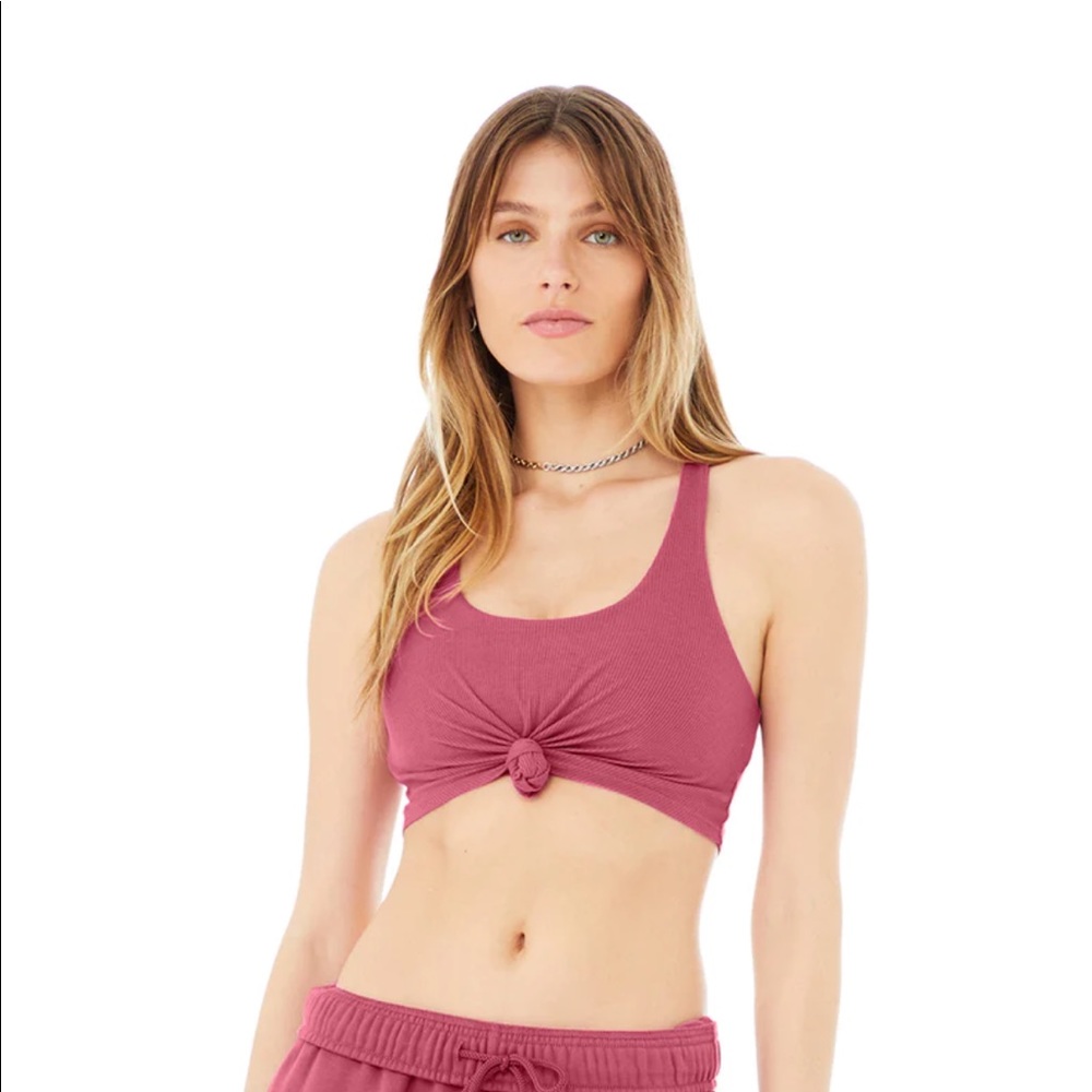 Alo Yoga Knot Bra. Mustard Yellow. Size Small.